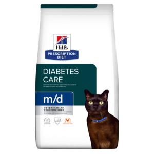 Pdiet féline M/D diabetes care 3kg (HILL's)