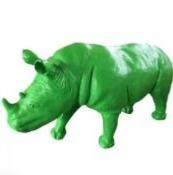 statue résine rhinoceros uni L140cm